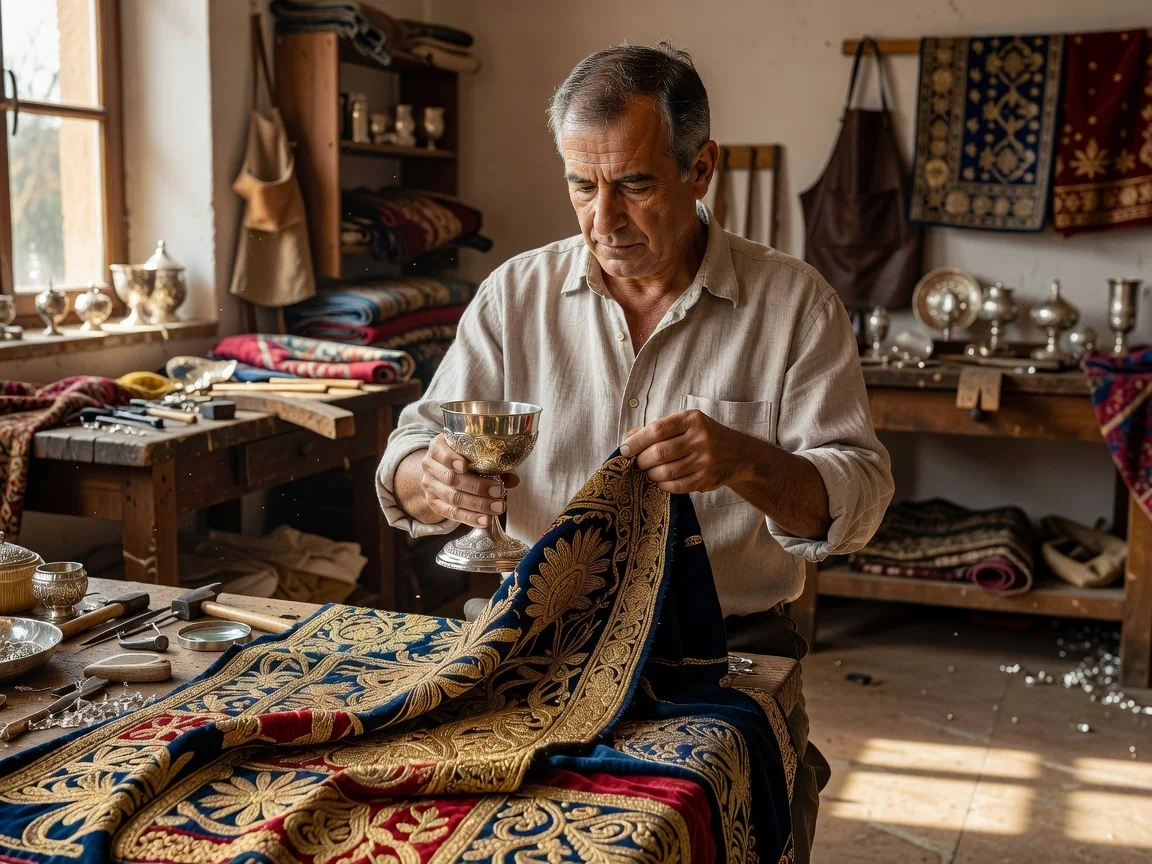 ייעוץ והתאמת פריטי קודש בתכלת וארגמן